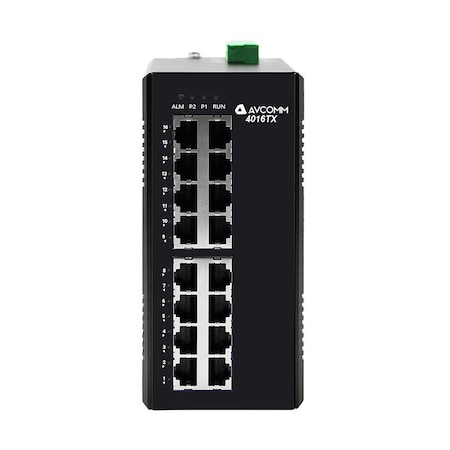 Avcomm 16-Port Industrial Unmanaged Ethernet Switch 4016TX